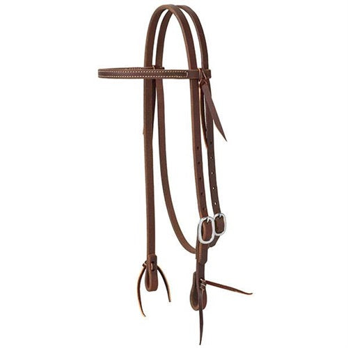 HEADSTALL WORKING TACK BROWBAND WEAVER