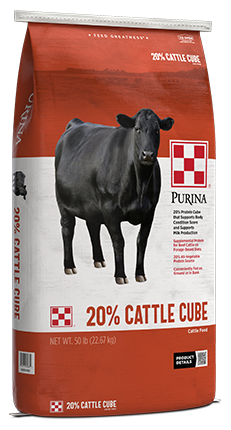 CATTLE CUBE 20% 50#