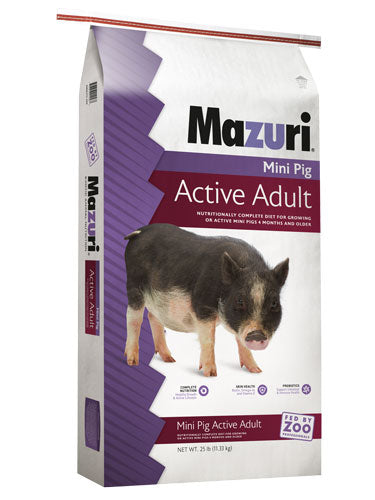 MINI PIG MAZURI ACTIVE ADULT 25#