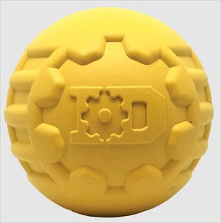 DOG TOY SP ID GEAR BALL YELLOW